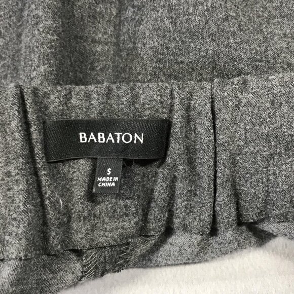 Babaton Aritzia Pants Womens Small Gray Joggers Elastic Waist Cuffed Trousers - Picture 2 of 11